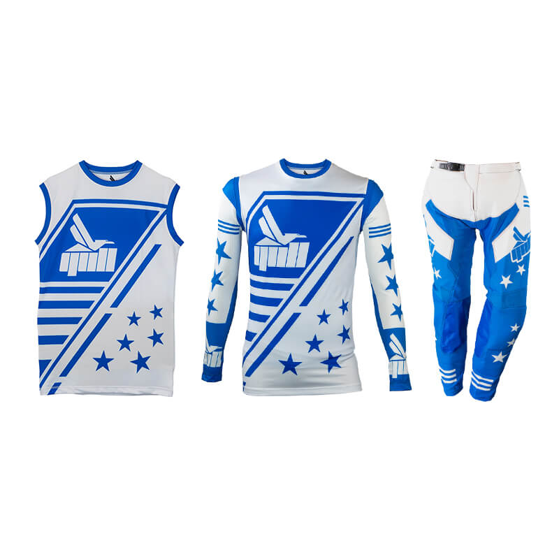 GullMX BlueStar motocross gear
